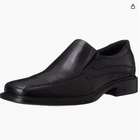 Ecco | Shoes | Ecco Black New Jersey Slipon Loafers Size  display picture 3